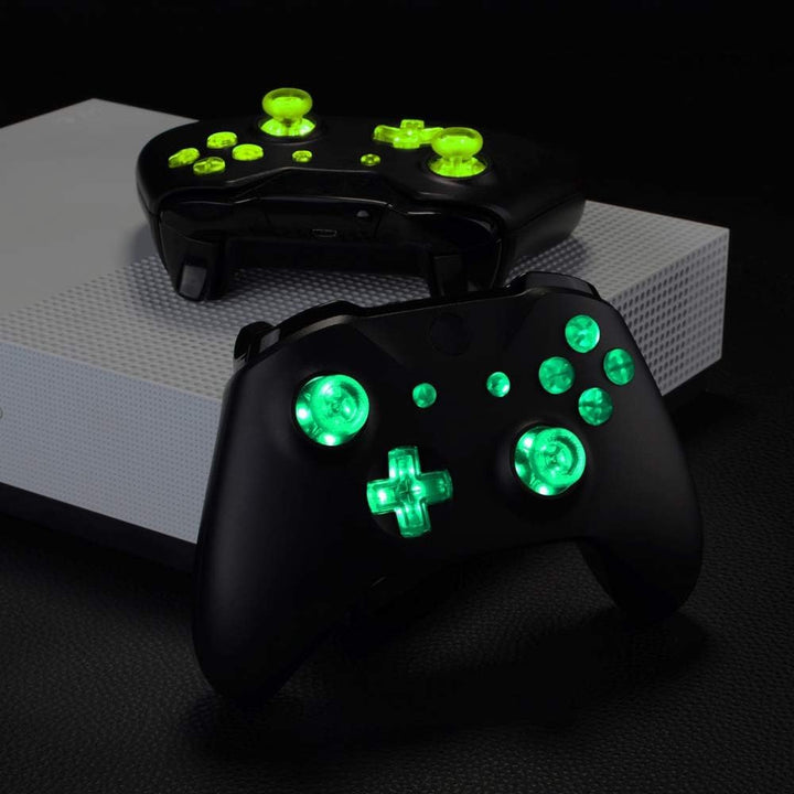 eXtremeRate LED Taste für Xbox One Controller, Bleuchtung Knöpfe Buttons D-pad Thumbsticks ABXY Butt
