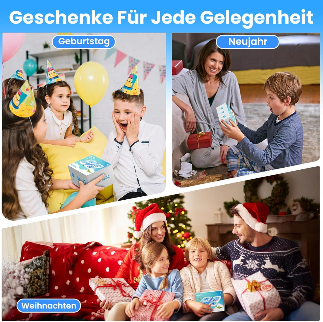 Mini Drohne für Kinder, HOFMOC Mini Drohne mit 5 LED-Leuchten, 3D-Flip, One-Key Start/Landung, Headl