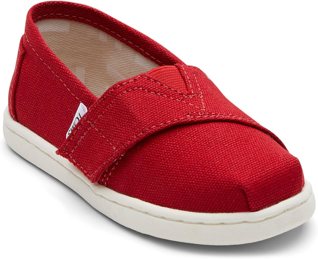 TOMS Unisex Kinder Alpargata Flache Slipper 26 EU Rot, 26 EU Rot