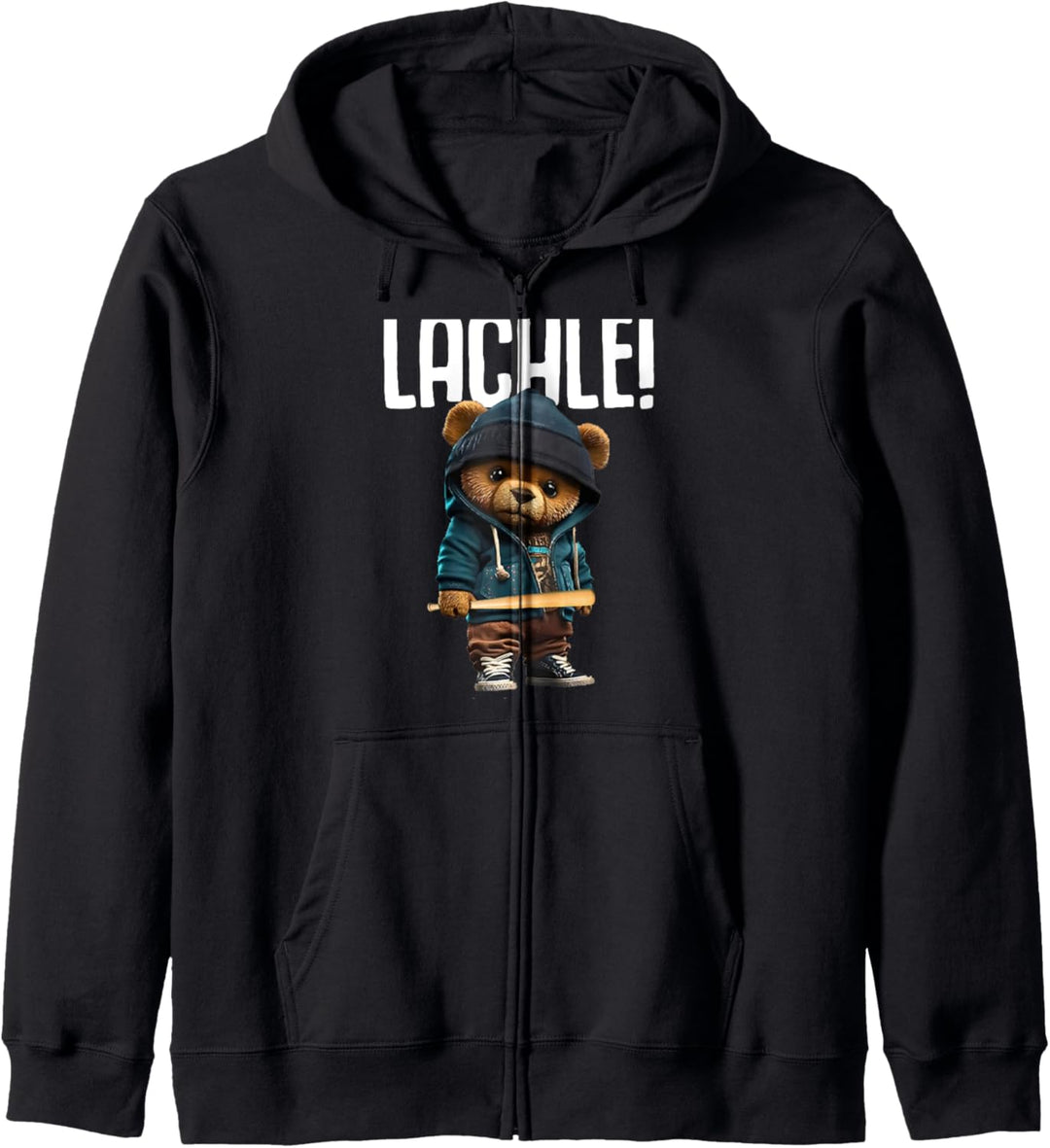 Teddybär Spruch Lustig Lächle! Du Kannst Sie Nicht Alle Kapuzenjacke
