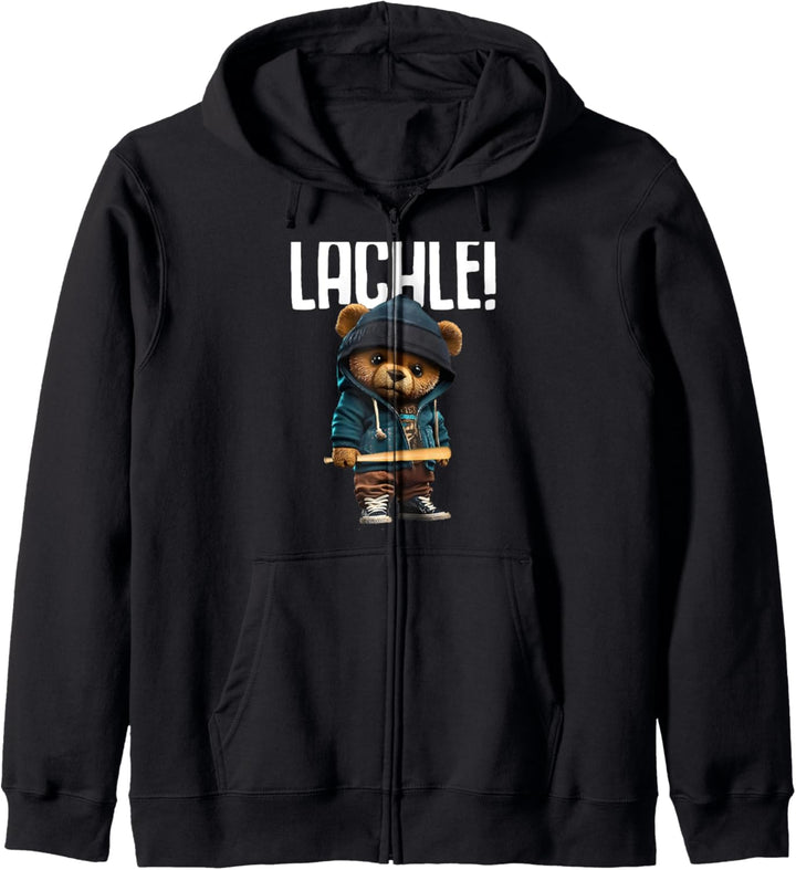 Teddybär Spruch Lustig Lächle! Du Kannst Sie Nicht Alle Kapuzenjacke