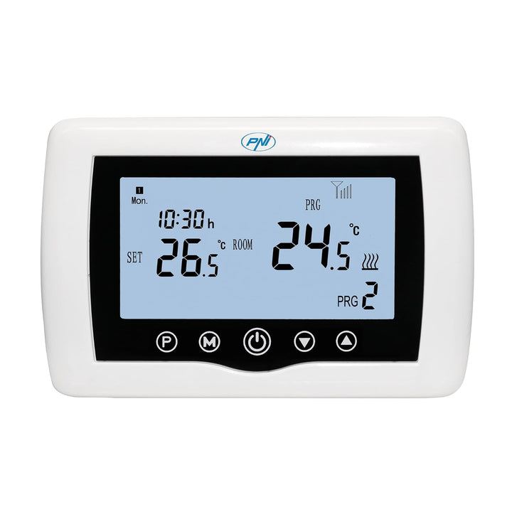 Smarter Thermostat PNI CT440 kabellos, mit WiFi, Steuerung von 4 Zonen über das Internet, für Heizan