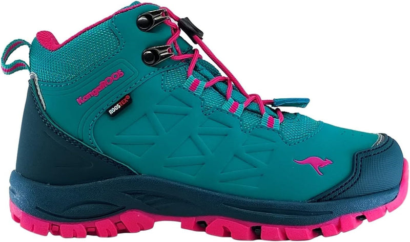 KangaROOS Mädchen K-xt para Mid RTX Wanderschuh 28 EU Dk Ocean Daisy Pink, 28 EU Dk Ocean Daisy Pink