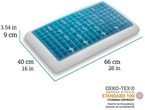 Technogel® Deluxe Orthopädisches Nackenstütz-Kopfkissen – Patentiert, Schadstofffrei & Zertifiziert
