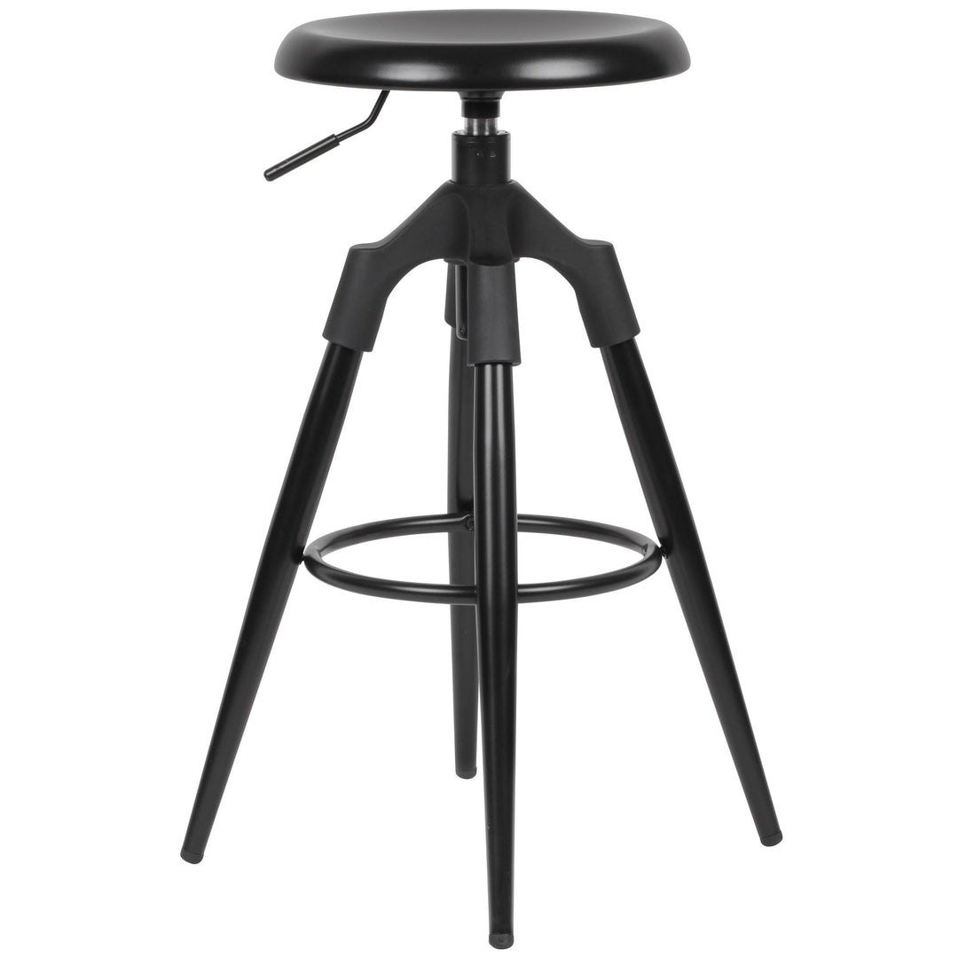 FineBuy Barhocker Metall 72-80 cm | Design Barstuhl 100 kg Maximalbelastbarkeit | Tresenhocker Indus