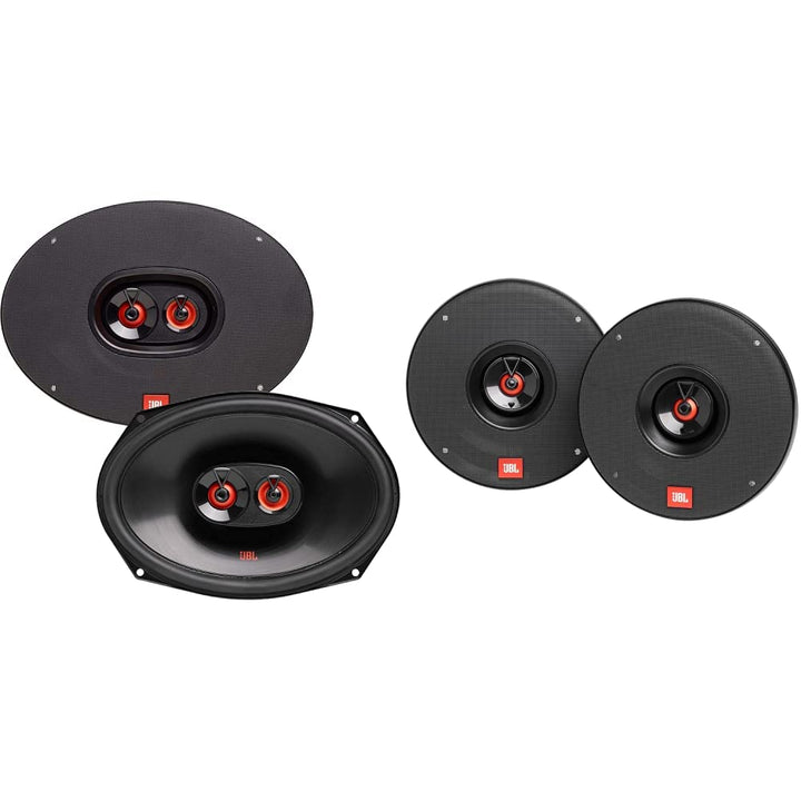 JBL Club 9632-3-Wege Auto Lautsprecher Set 255 Watt KFZ Soundanlage 152x230 mm | 6x9 Zoll, Black &amp; C