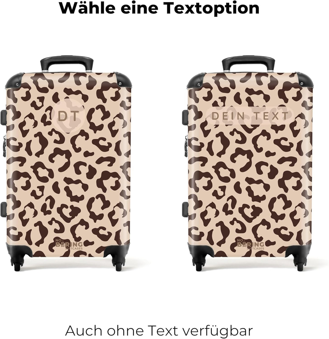 NoBoringSuitcases.com® Reisekoffer 67cm 72L Personalisiert - Grosser Hartschalenkoffer mit Rollen, L