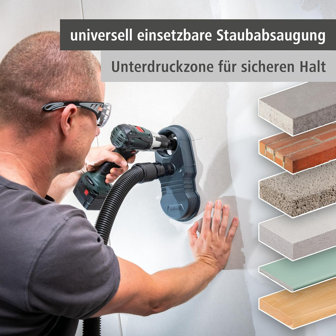 wolfcraft Absaugsystem HSD 68/100-5954000 - Universell einsetzbare Staubabsaugung – ideal für Arbeit