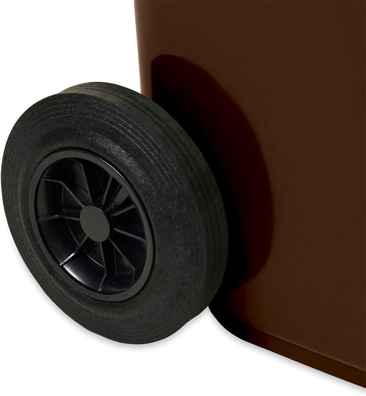 Jestic Mülltonne 120 240 mit leisen Gummirädern, für Mülltrennung, Recycling innen aussen, EN840, 12
