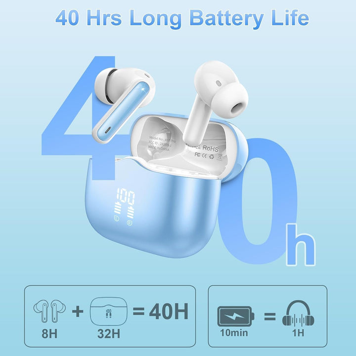 xinwld Bluetooth Kopfhörer, Kopfhörer Kabellos Bluetooth 5.4, In Ear Kopfhörer mit 6 Mic, ENC Noise