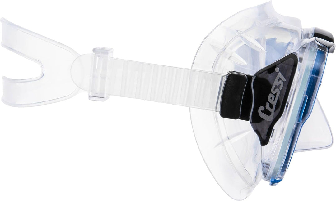 Cressi Tauchmaske Big Eyes Crystal Klar/Hellblau, Klar/Hellblau