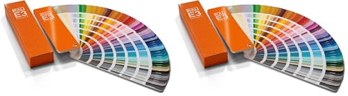 RAL E3 Farbfächer, 70 Metallic-Farben glänzend, 420 Uni-Farben semi-matt (Packung mit 2) 1 stück (2e