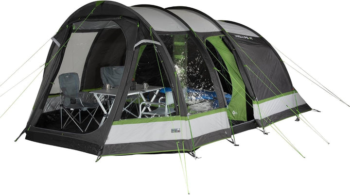 High Peak Bozen 5 Personen Familienzelt XL Tunnelzelt Festivalzelt Vorraum Gross
