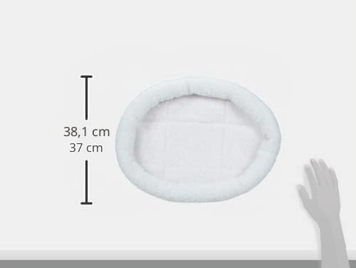 Trixie 28631 Kuschelbett, 47 × 38 cm, wollweiss/rot weiss L 47 x B 37 x H 5 cm (1 Stück), weiss L 47