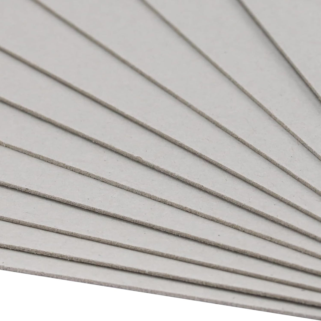 Vaessen Creative 29993-020 Pappe zum Basteln-Buchbinderkarton A4-Graupappe 1mm-50 St. Bastelkarton-z