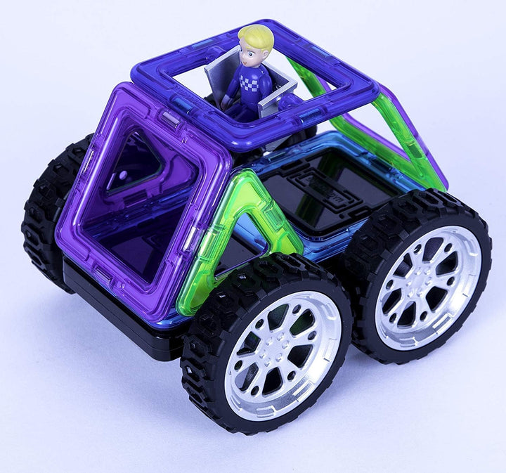 Magformers 707016 Rally Kart Boy Racer Construction Set, Multicolor