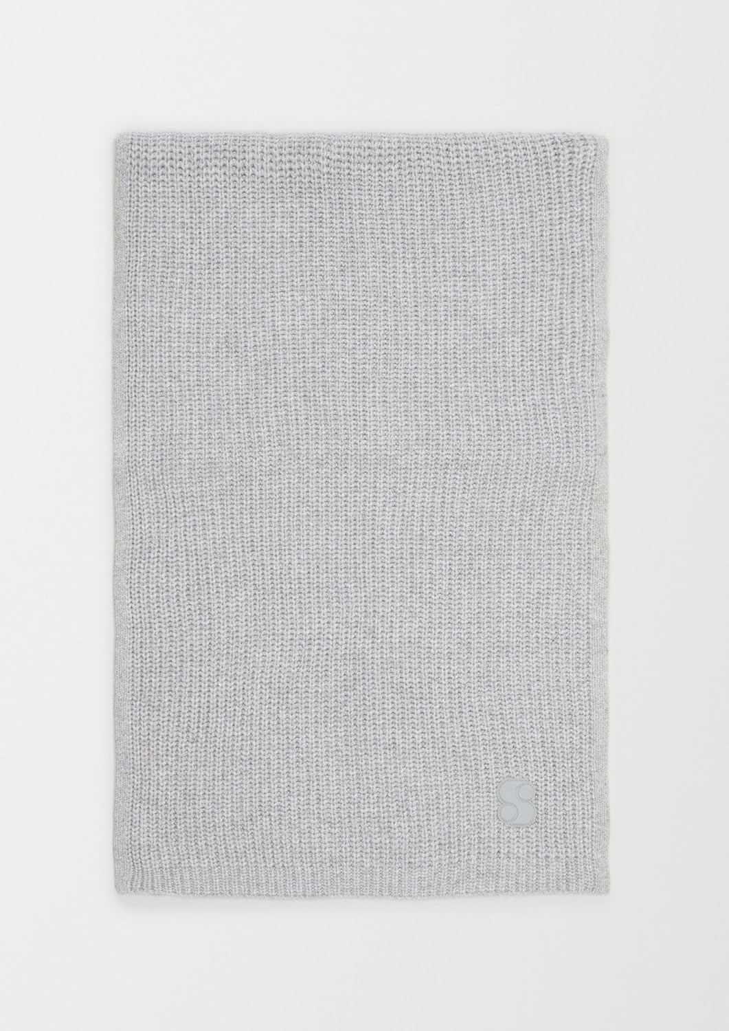 s.Oliver Damen Strickschal aus Wollmix Einheitsgrösse grau 9400, Einheitsgrösse grau 9400