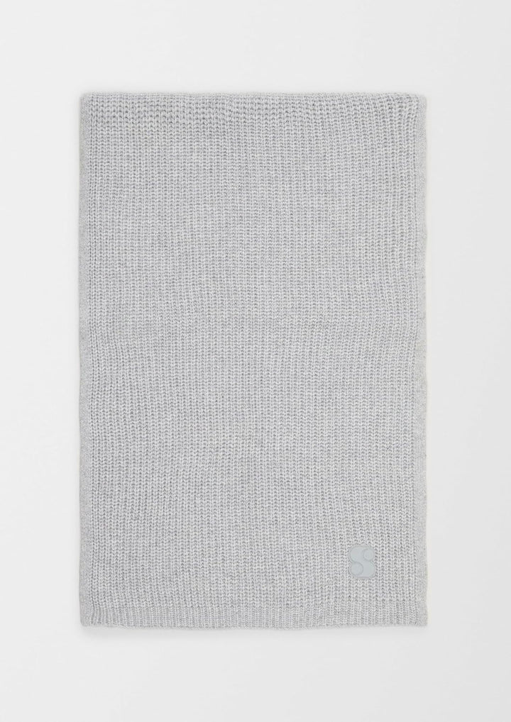 s.Oliver Damen Strickschal aus Wollmix Einheitsgrösse grau 9400, Einheitsgrösse grau 9400