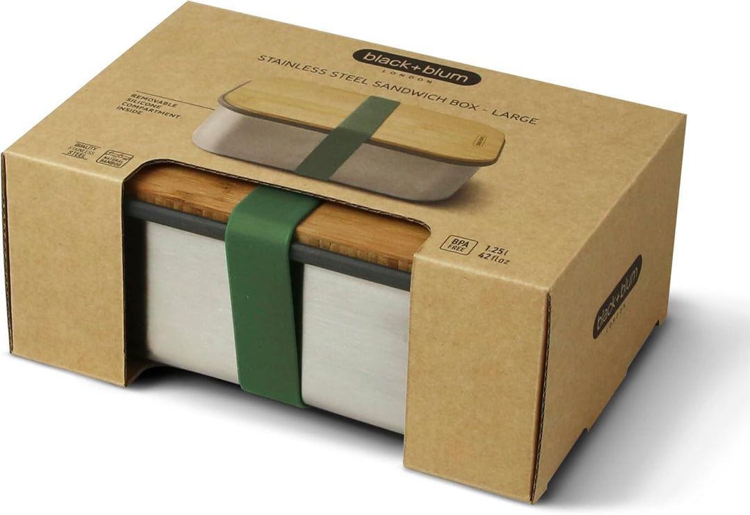 Edelstahl Sandwich 1250 ml Olive, 1250 ml Olive