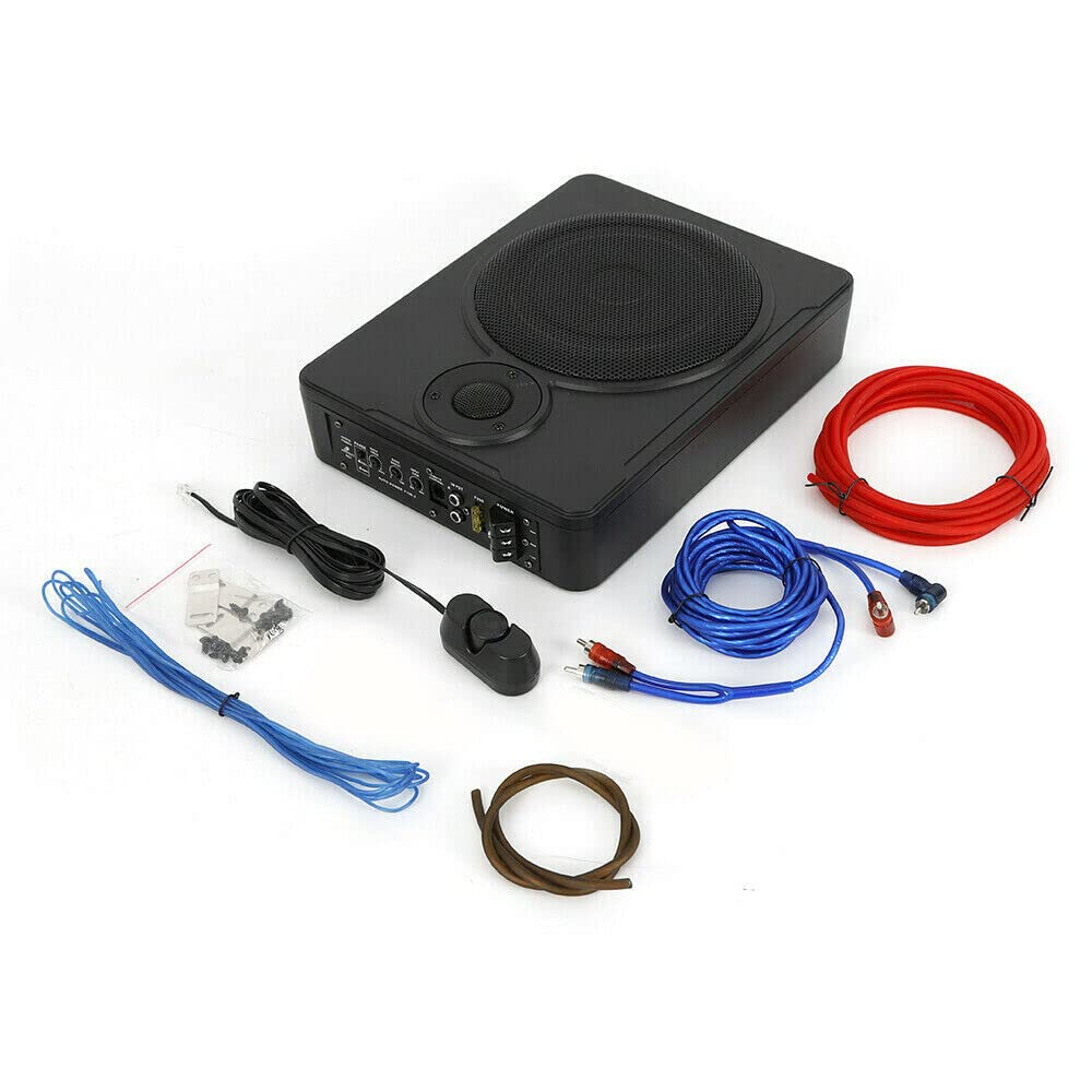Subwoofer Auto Set, 600W 20 Hz-150 HzAuto Lautsprecher, 8-Zoll Ultradünner Radio Bassreflex Gehäuse