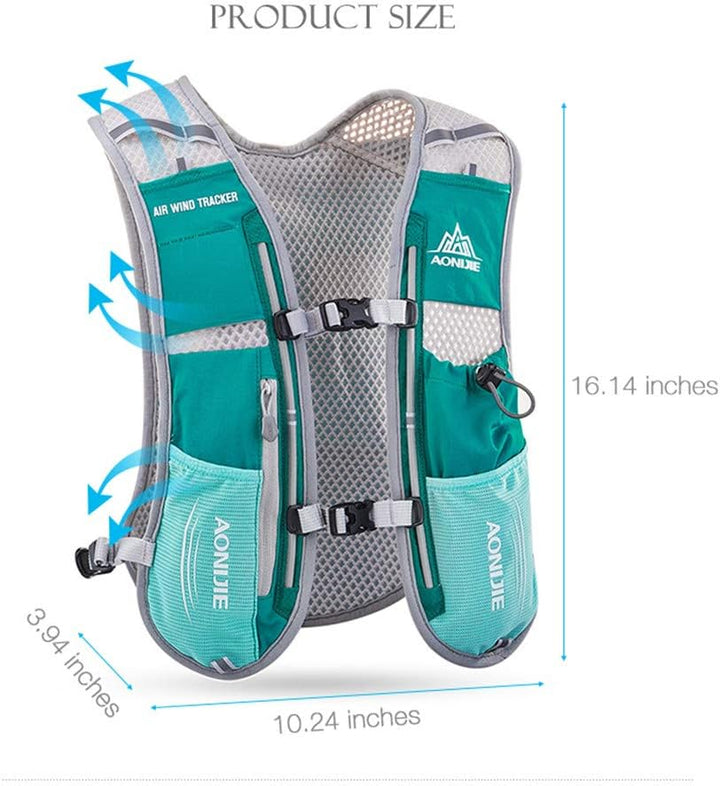 Win.Deeper 5L Ultraleicht Trinkrucksack Trail Rucksack Trinkweste, Hydration Pack Fahrradrucksack fü