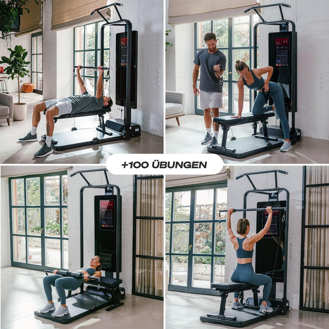 Sportstech Hantelbank verstellbar, Multifunktion Training Fitnessbank, kompatibel mit sGym Pro, 220