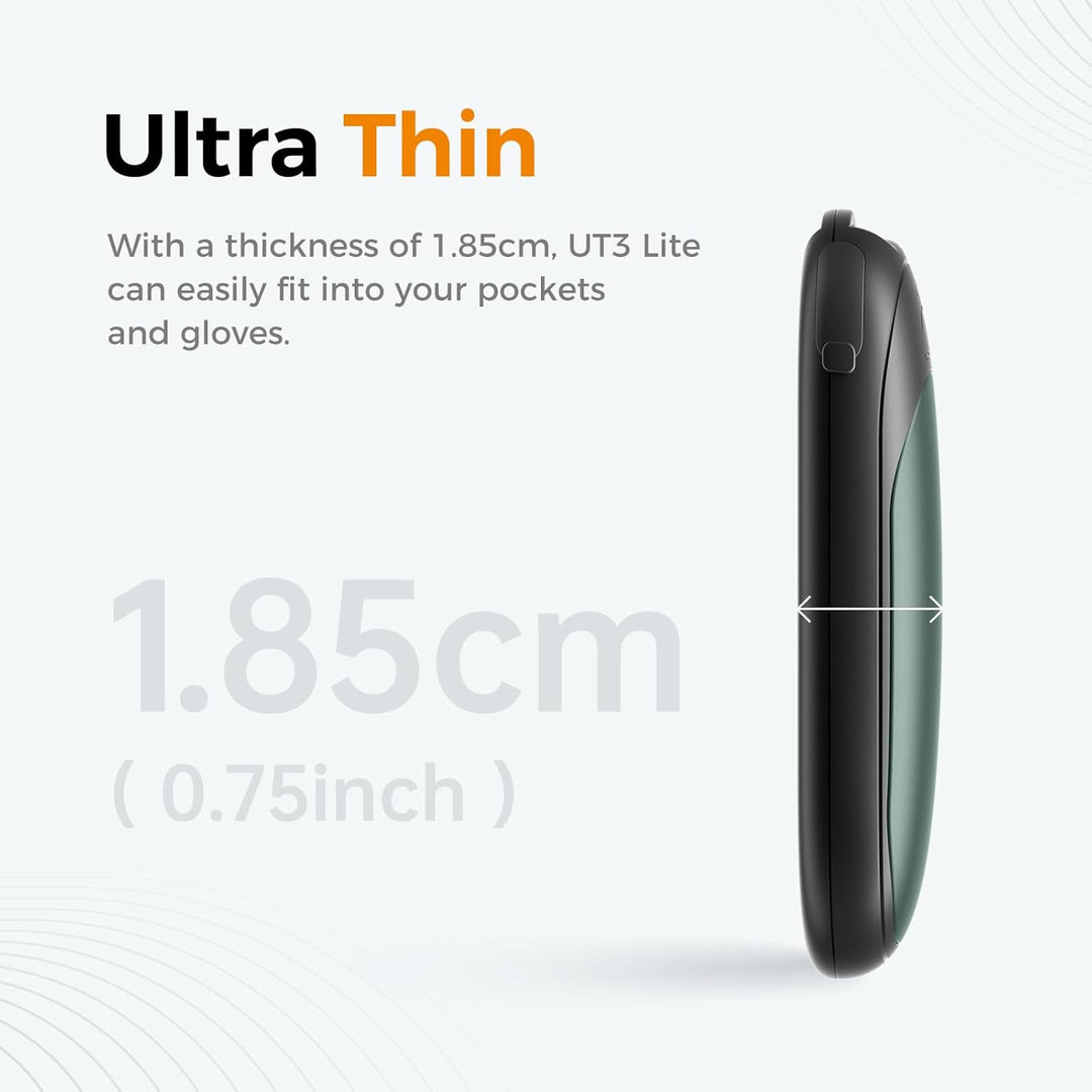 OCOOPA Handwärmer Wiederaufladbar 2 Pack, Magnetische Elektrische Tragbare Heizung 5000mAh, Taschenf