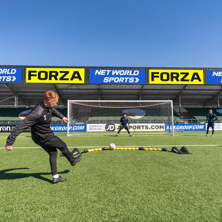 FORZA Pro Torwart-Einzelleinenabweiser - Torwart-Abweiserausrüstung | Reflex- und Beweglichkeitstrai