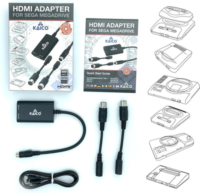 Kaico HDMI-Adapter für SEGA Megadrive 1080p - Für SEGA Genesis - Unterstützt S Video auf HDMI - Unte