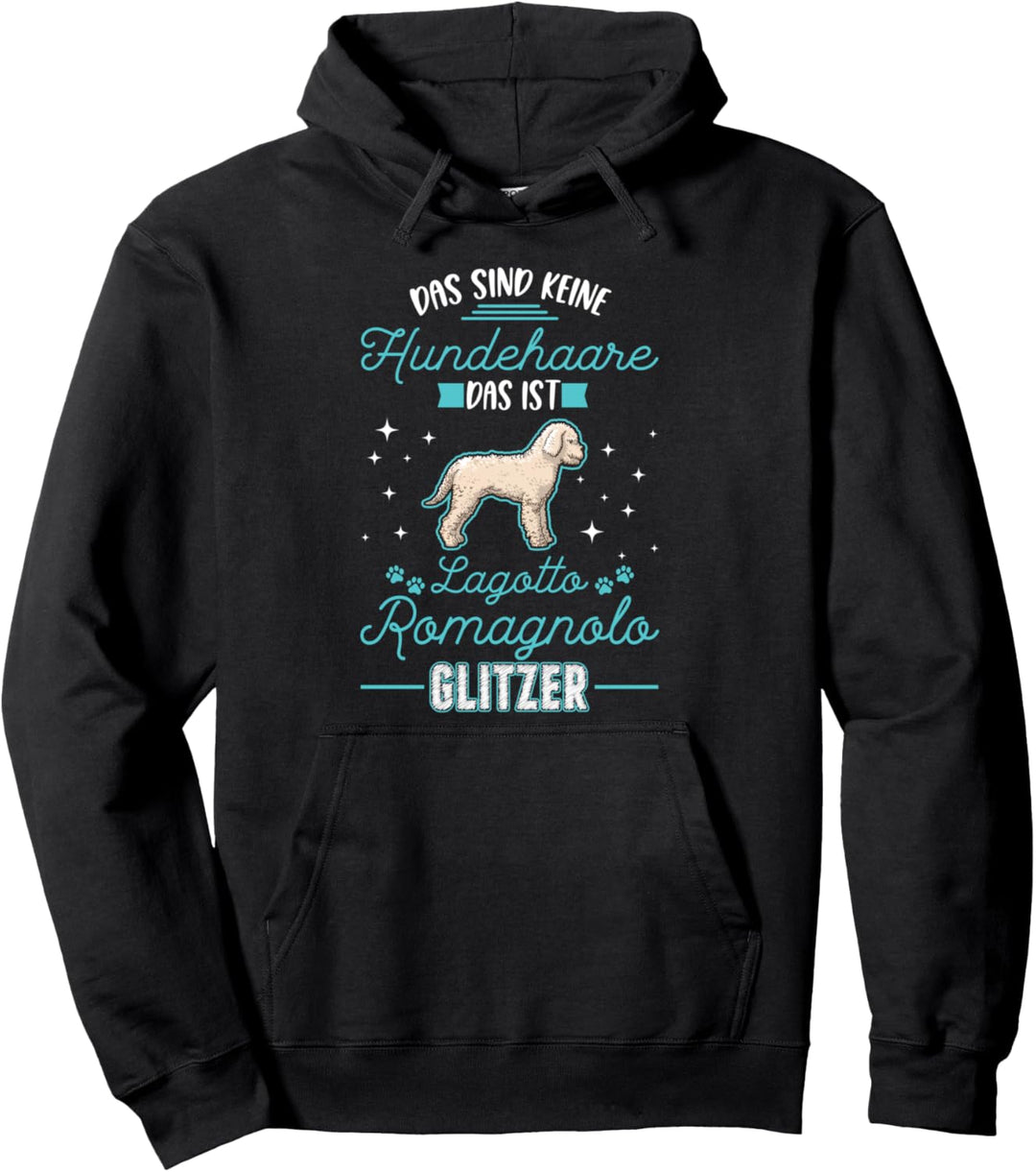 Lagotto Romagnolo Glitzer Trüffelhund Wasserhund Pullover Hoodie