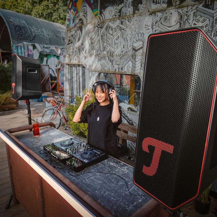 Teufel ROCKSTER AIR 2 Tragbarer Bluetooth-Speaker Stereo Set | Leistungsstark Mobiler Event Speaker,