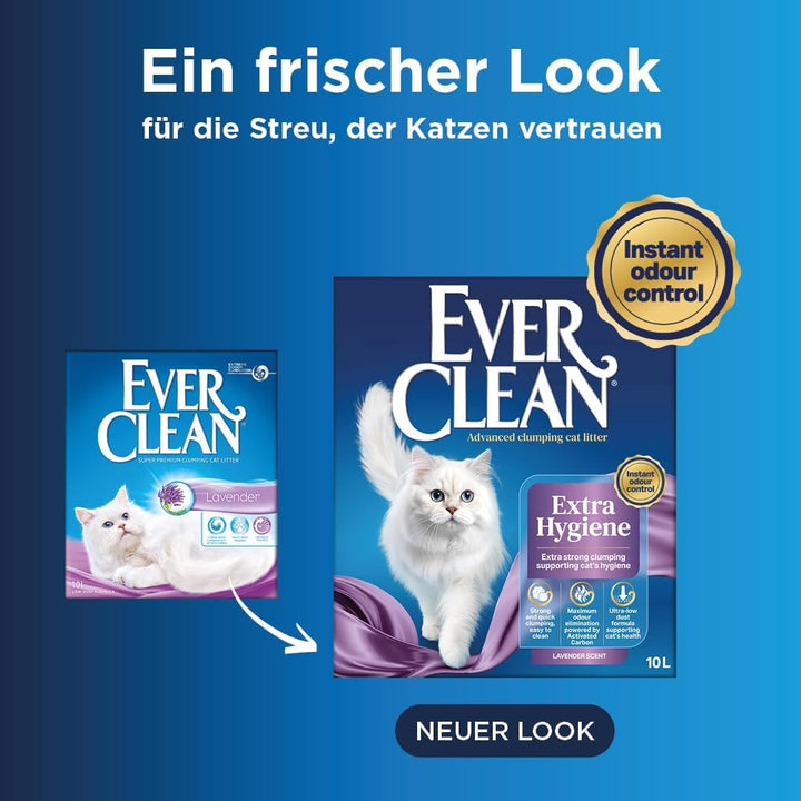 Ever Clean Katzenstreu, Lavendelduft, 10 l Lavender 10L, Lavender 10L