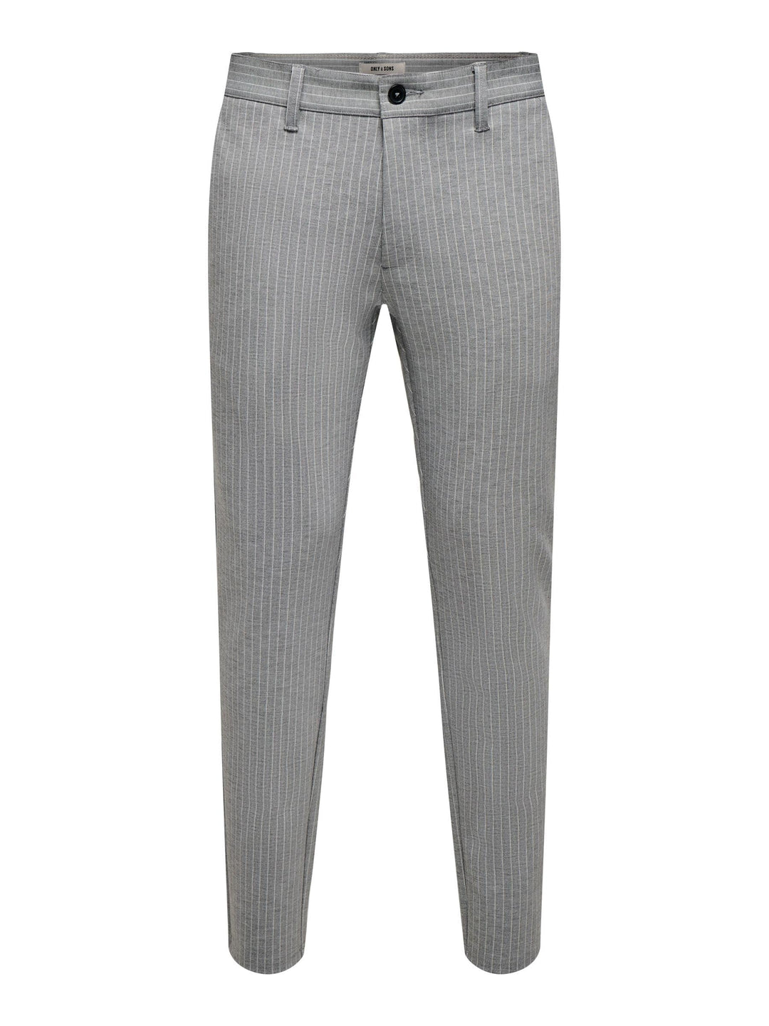 ONLY & SONS Male Chino Hose ONSMARK Pant Stripe GW 3727 NOOS 36W / 32L Light Grey Melange, 36W / 32L