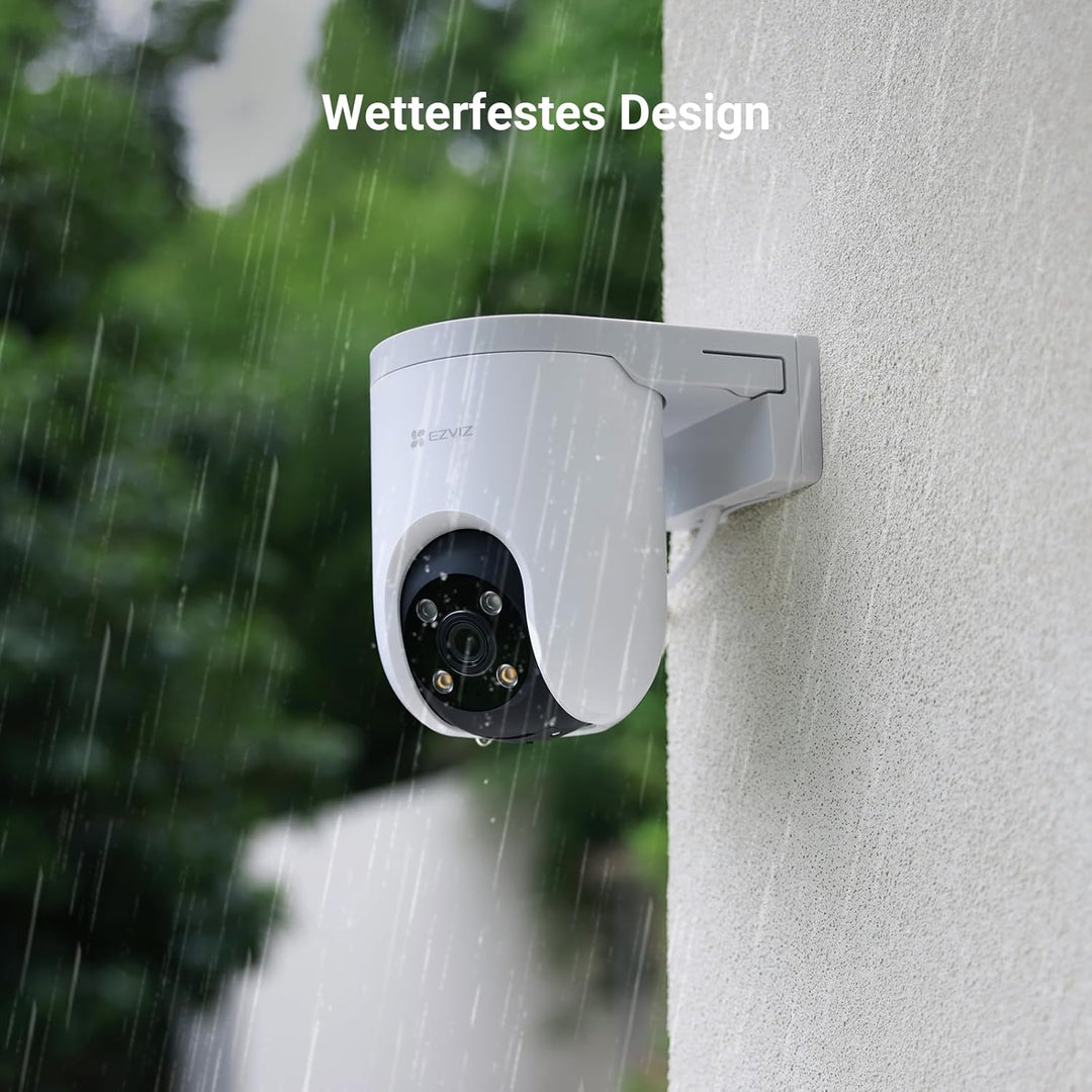 EZVIZ 2K PoE Überwachungskamera Aussen, 360° PTZ Kamera Outdoor, Auto-Tracking, AI-Erkennung, 20m Fa