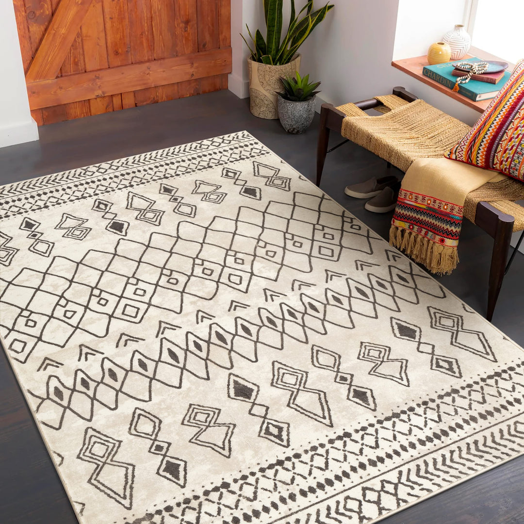 Carvapet Läufer Teppich 90x150cm rutschfest Lang Küchenteppich Waschbar Teppichläufer Weiche Mikrofa