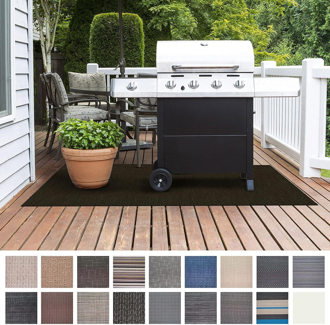 Floordirekt Grillschutzmatte | Schwer entflammbar | 2 Grössen | 5 Designs | Grillmatten zum Grillen