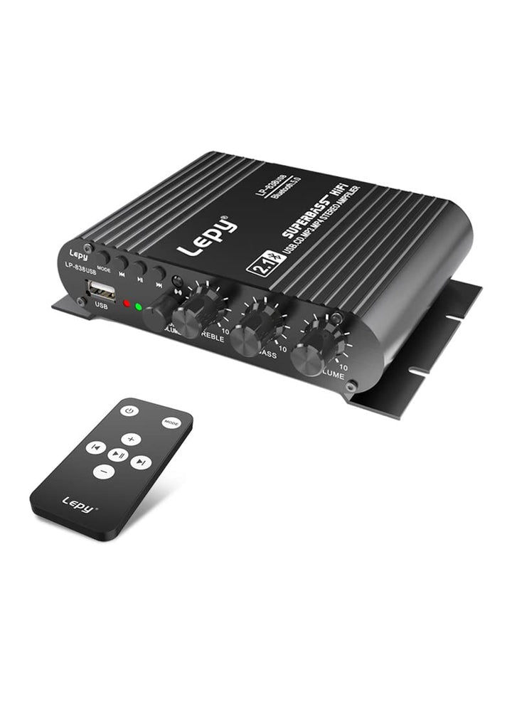 LP-838USB Bluetooth 5.0 Verstärker 2.1 3-Kanal-Support Super Bass Musikwiedergabe USB-Fernbedienung