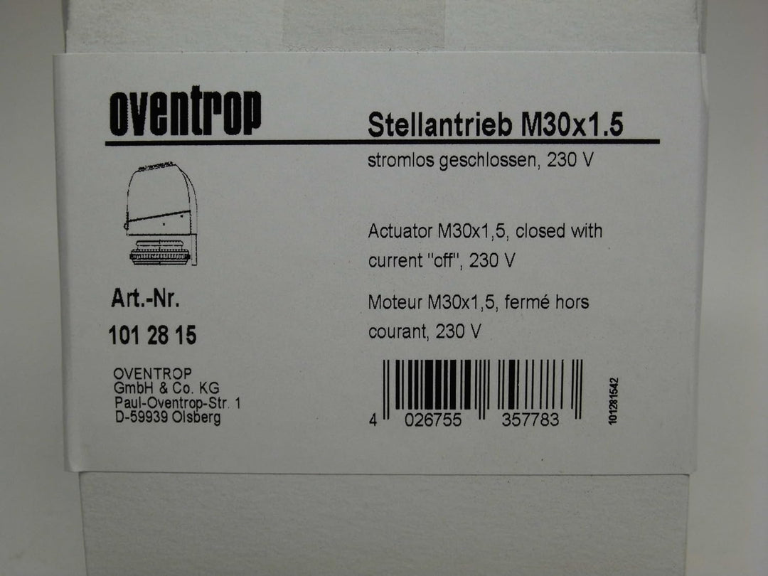 Oventrop Stellantrieb M30 x 1,5 V 230 normalerweise geschlossen 1012815