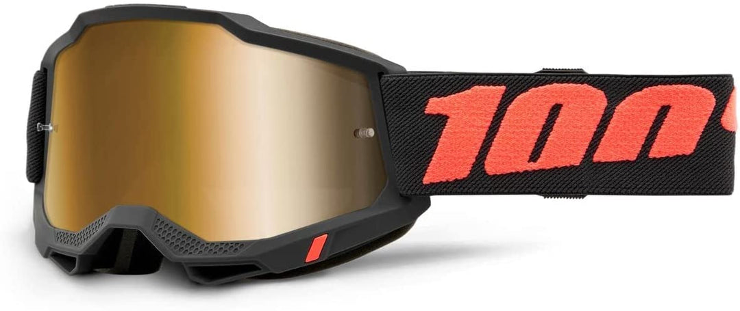 100% Unisex Armega Goggle (1er Pack) Einheitsgrösse Borego - Schwarz Orange, Einheitsgröße