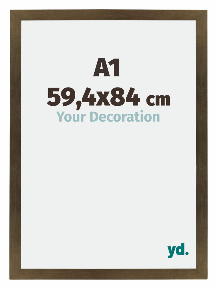 yd. Your Decoration - Bilderrahmen DIN A1 59,4x84 cm - Bilderrahmen aus MDF mit Acrylglas - Antirefl