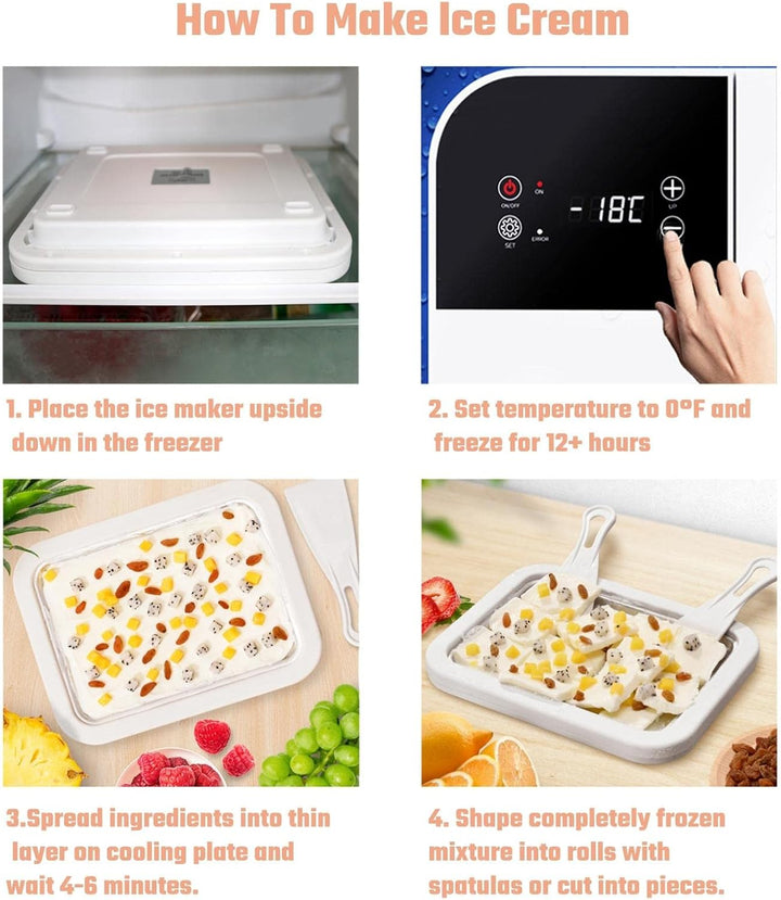 Eisplatte zum eis machen, Ice Rolls Maschine, Ice Cream Rolls Maker, Eisplatte Eis Rolls, Ice Cream