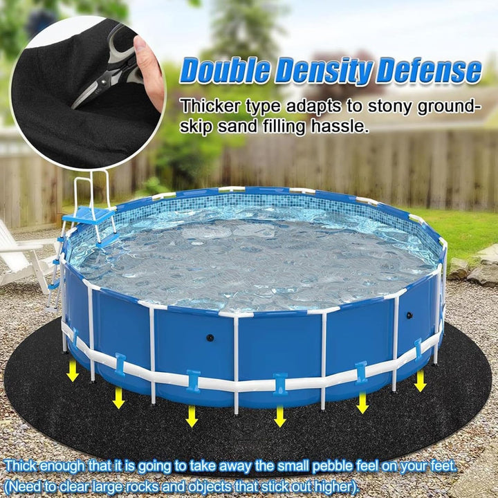 Boden Pool Liner Pad Runde Pool Matten Pools Bodentuch Schutzboden Pools Boden Geotextil Protector R