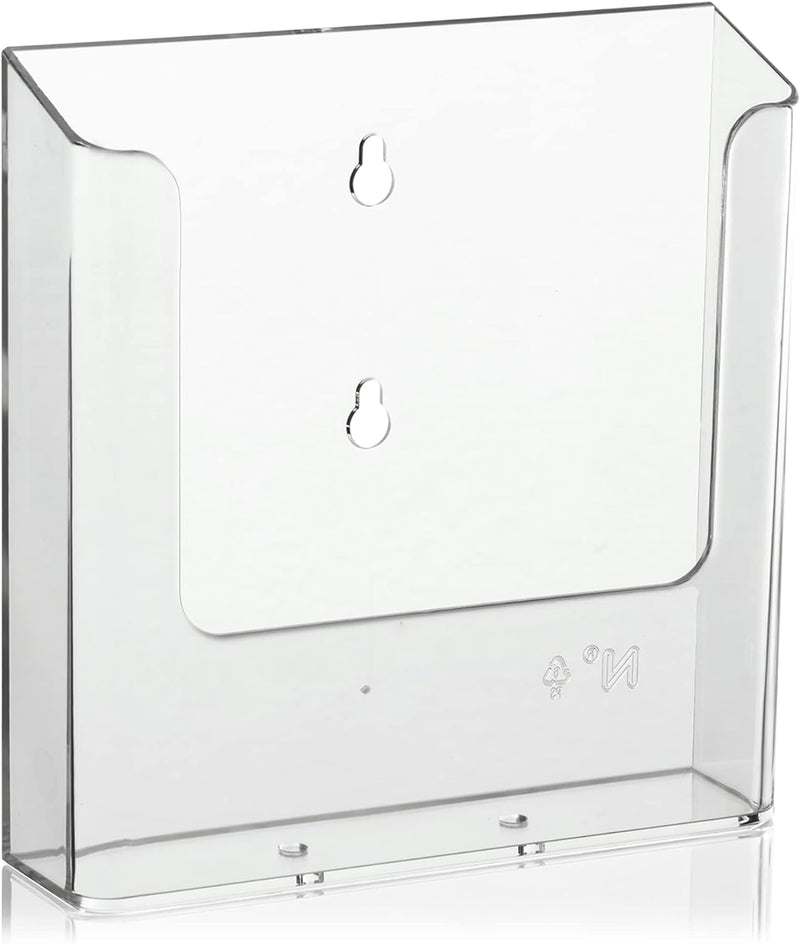 10 Stk. DIN A5 Wandprospekthalter, transparenter Flyerhalter zur Wandmontage, Wand-Prospekthalter fü