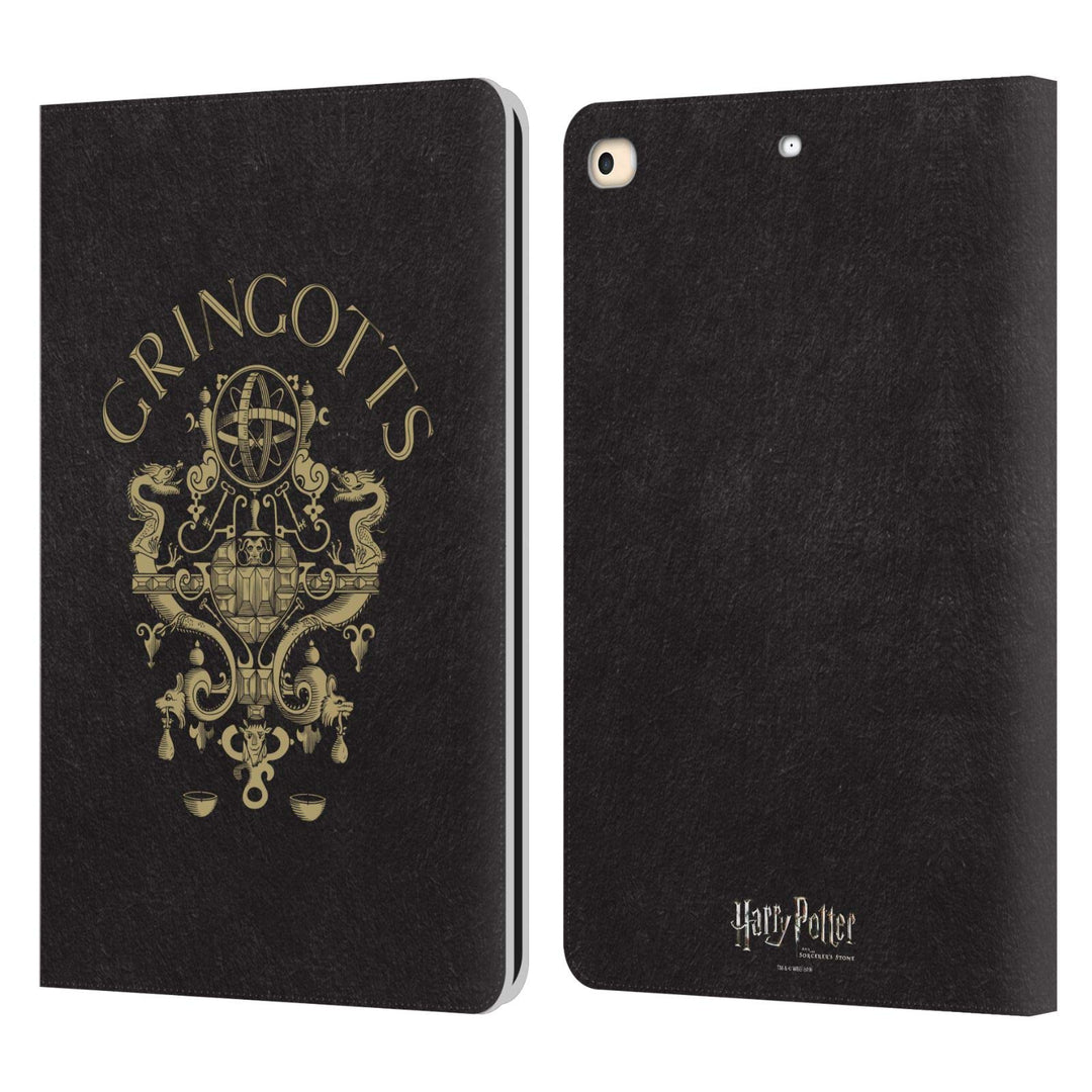 Head Case Designs Offizielle Harry Potter Gringotts Kamm Sorcerer's Stone I Leder-Wallet-Hülle Kompa
