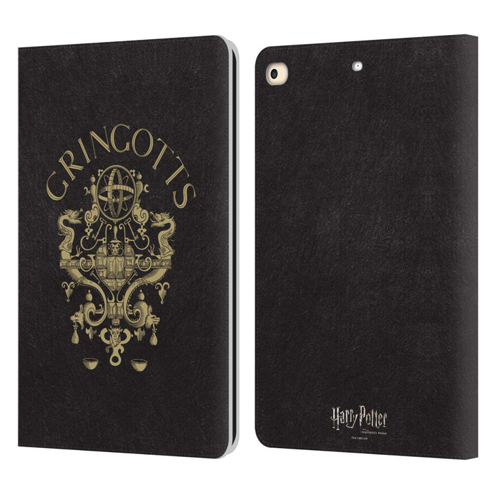 Head Case Designs Offizielle Harry Potter Gringotts Kamm Sorcerer's Stone I Leder-Wallet-Hülle Kompa