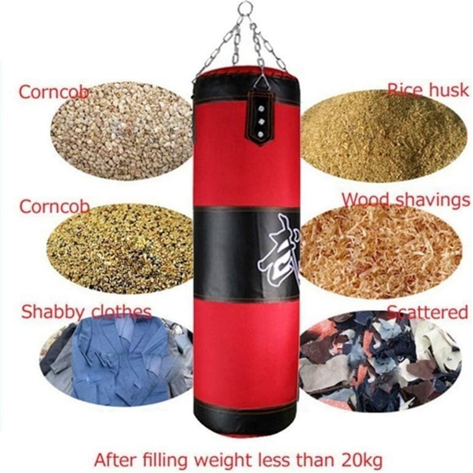 Sandsack-Set, 8 Stück/Set Fitness-Training MMA Boxsack Boxsack Sport Kick Hanging Sandsack Rot 4 #,