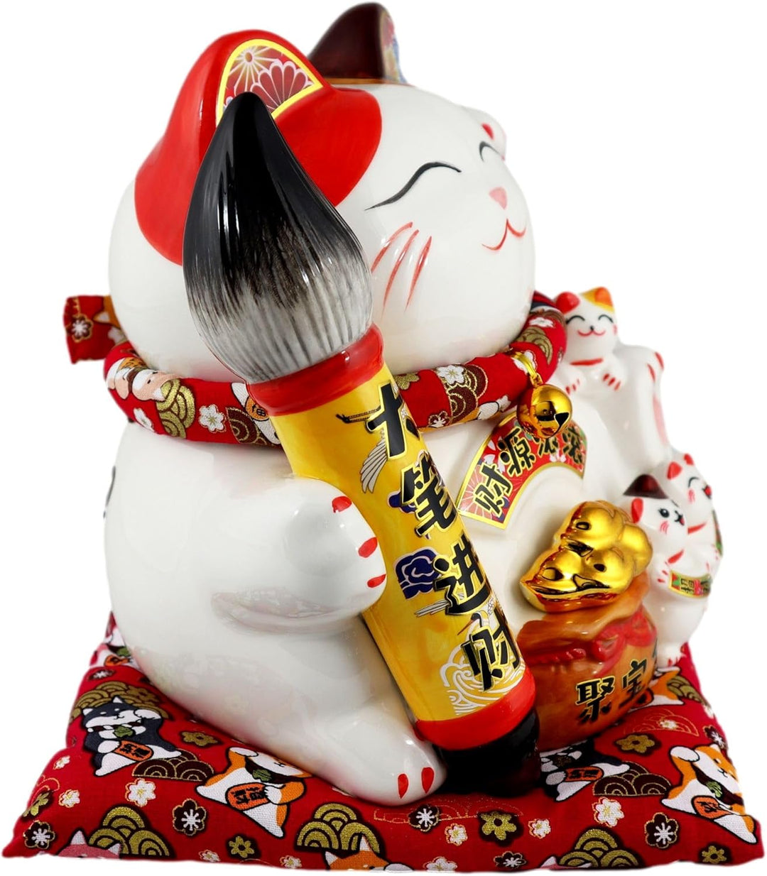 Freak Scene Glückskatze - Maneki-Neko - Winkekatze aus Porzellan 21,5 cm weiss - Maneki Neko 03 21,5