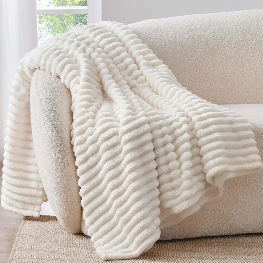 BEDELITE Fleece-Überwurfdecke für Couch, 300 g/m², weiche und warme, Flauschige Twin-Decke, dekorati