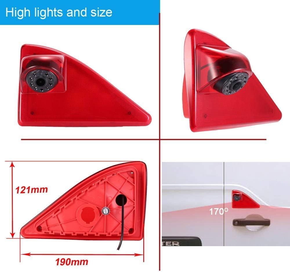 4.3 Zoll LCD Rückspiegel+3rd Bremsleuchte Kamera Bremslicht Rückfahrkamera Einparkhilfe Wasserdicht