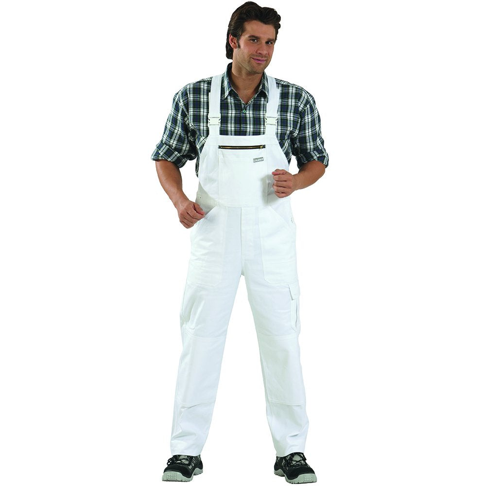 Planam Grösse 48 Herren BW 290 Cargo-Latzhose reinweiss Modell 0175 Reinweiss 48, Reinweiss 48